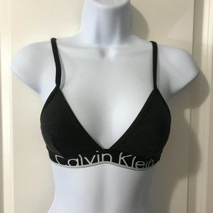Calvin Klein Bra Black Pull On T-Shirt Logo Bra Black XS